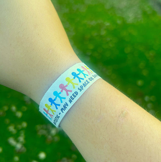 Autistic Awareness Wrist Bands (Theme Parks & Events)